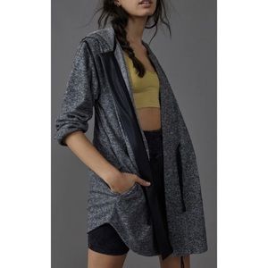 Dolan Left Coast X Anthropologie Lena Oversized Zip Front Hoodie Athleisure M